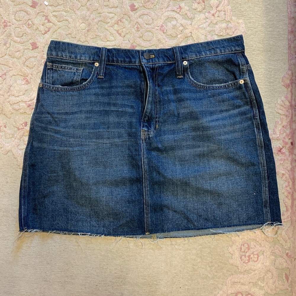 Madewell denim skirt